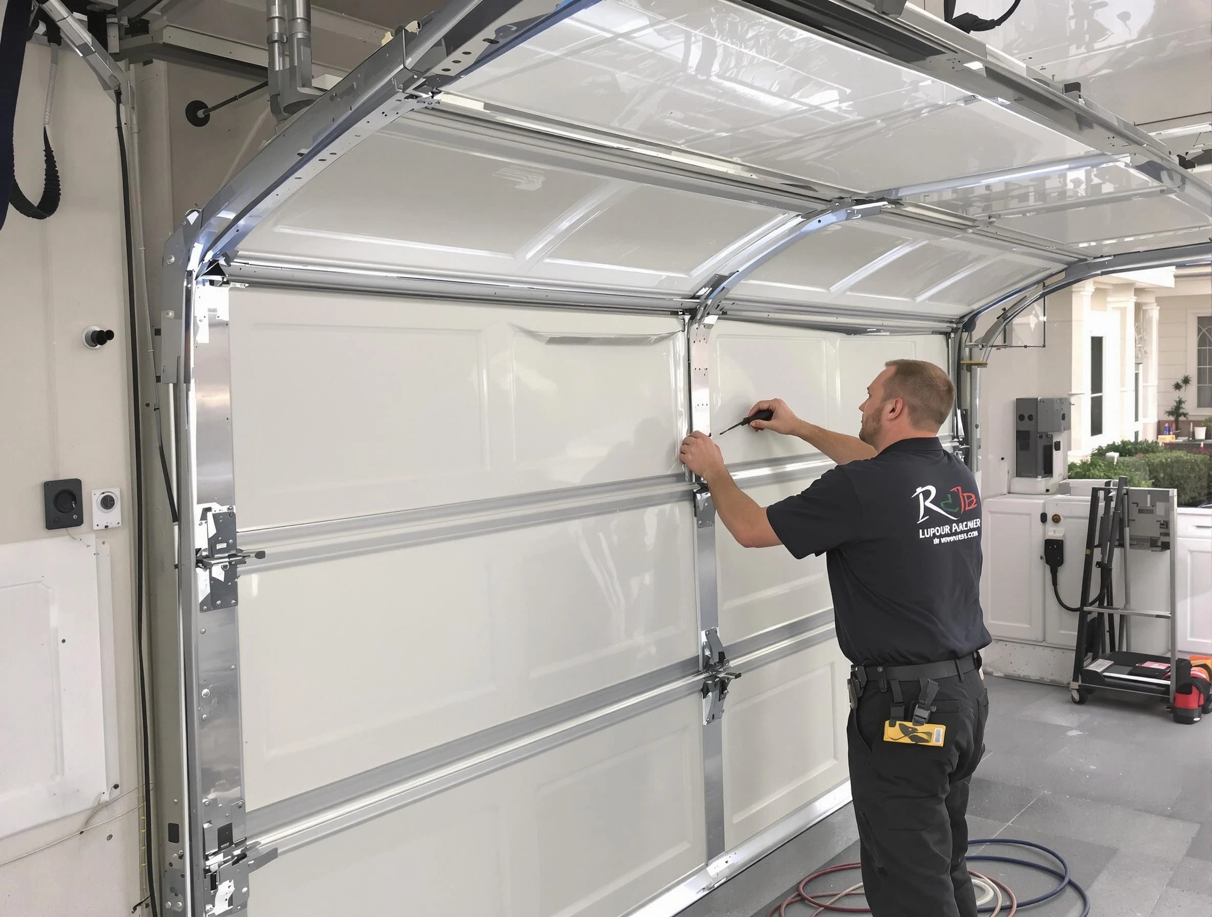 New Brunswick Garage Door Repair professional performing panel repair in New Brunswick