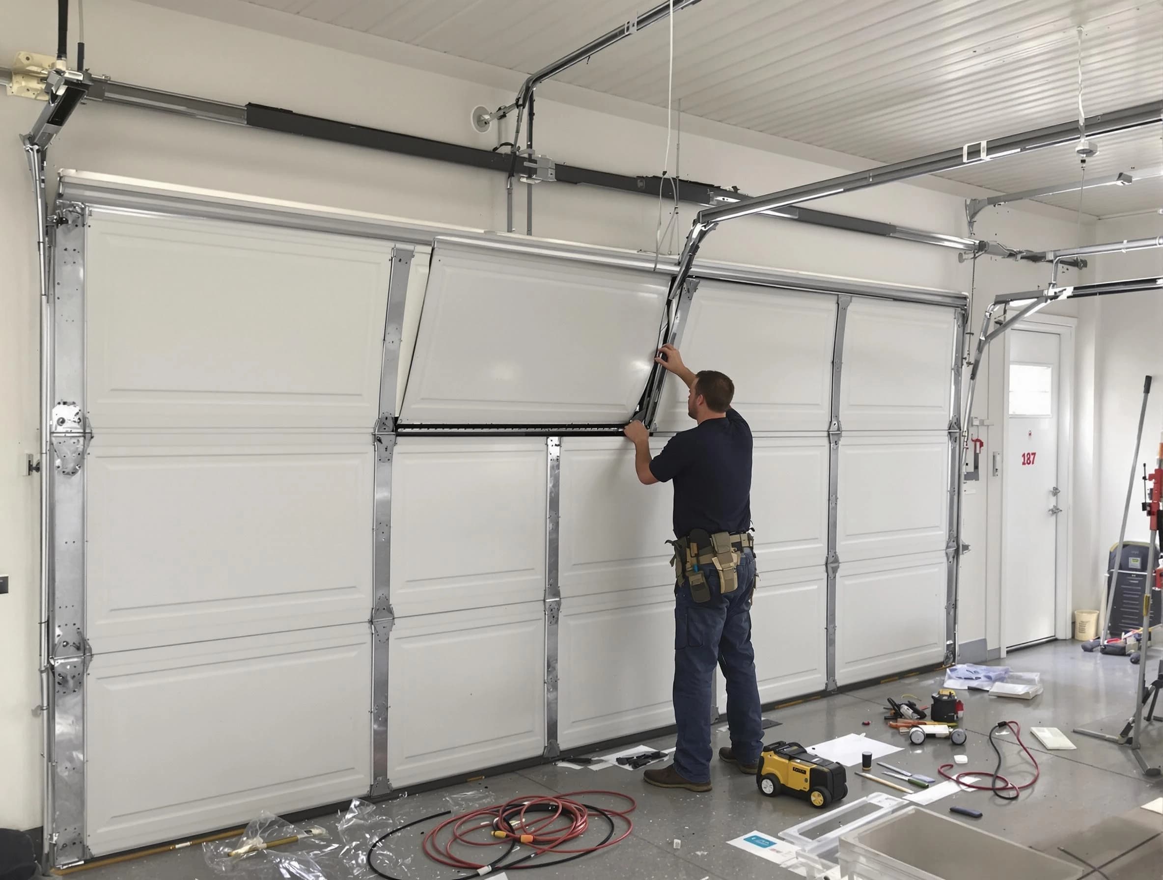 Garage Door Section Replacement in New Brunswick